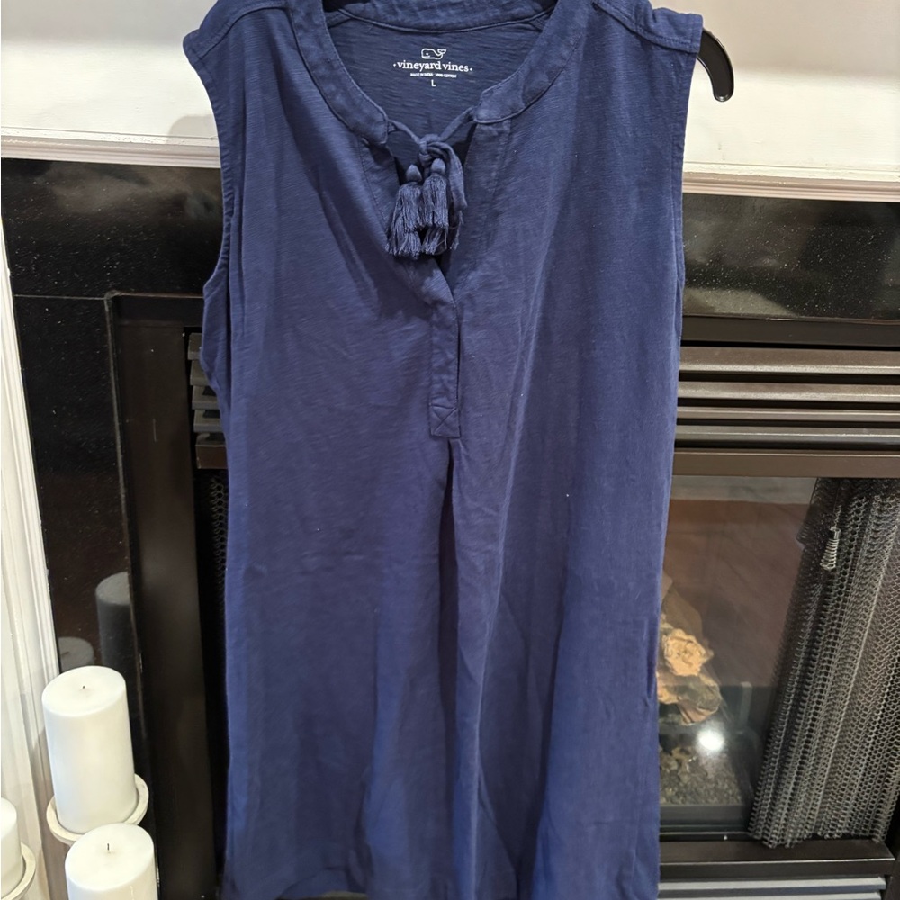 Vineyard Vines Women's Blue Sleeveless Dress